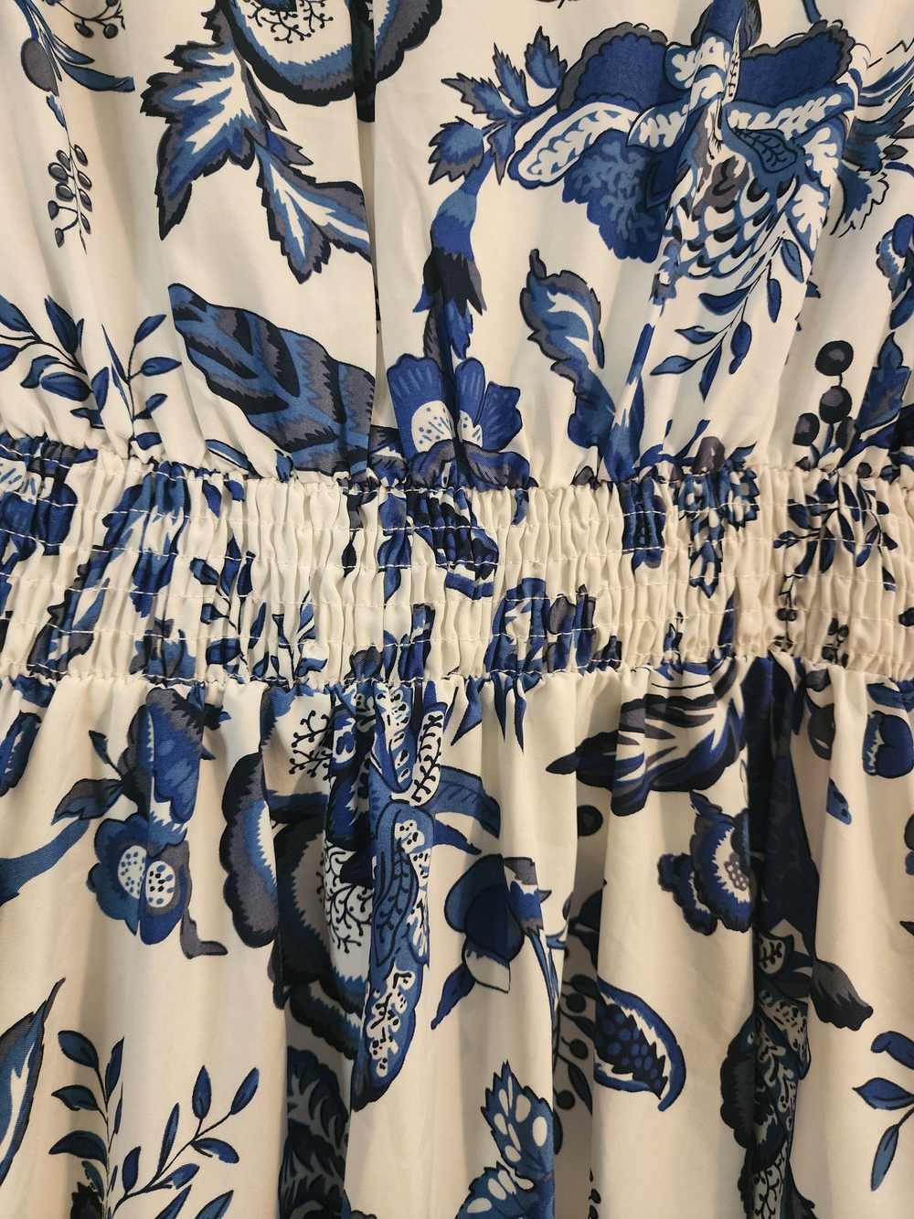 SHEIN Blue and White Floral Maxi Dress - Picture 6 of 7